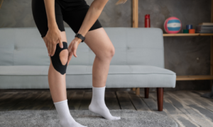 半月板損傷でテーピング